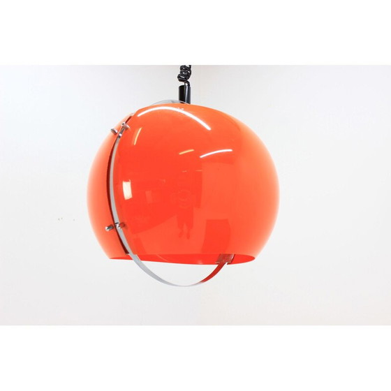 Image 1 of Lampe suspendue vintage orange