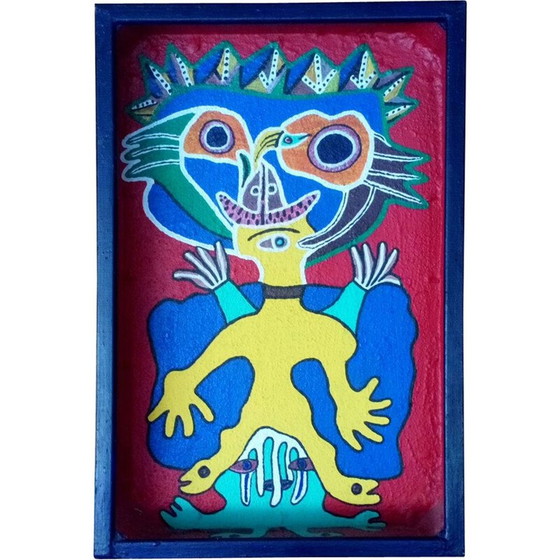 Image 1 of Peinture ancienne "Le roi, le vice-roi et l'esclave" de Joaquim Baptista, 1990