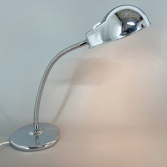 Image 1 of Lampe de table vintage réglable en chrome, Italie, années 1960