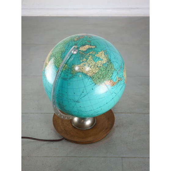 Image 1 of Globe en verre illuminé du Mid Century, années 1960
