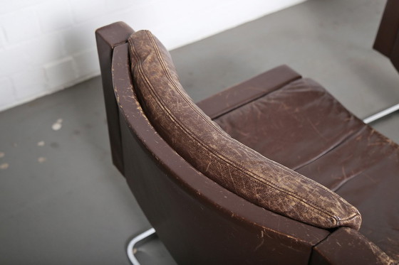 Image 1 of Lot de 2 De Sede Rh 201 Robert Haussmann Design Executive Lounge Chairs Suisse