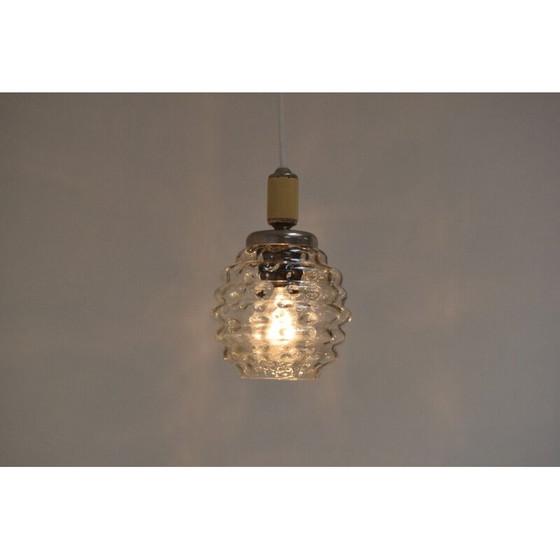 Image 1 of Suspension en verre vintage, Tchécoslovaquie 1960