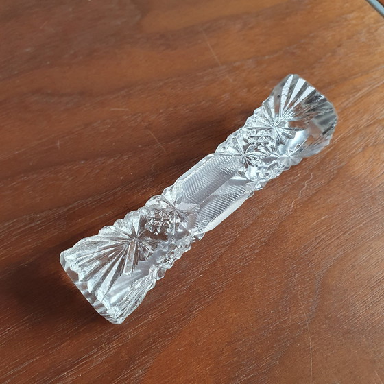 Image 1 of Porte-couteaux en cristal 10 pièces