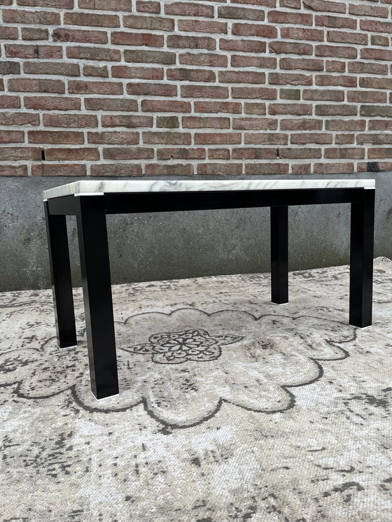 Image 1 of Table basse vintage post-moderne en marbre de Carrera
