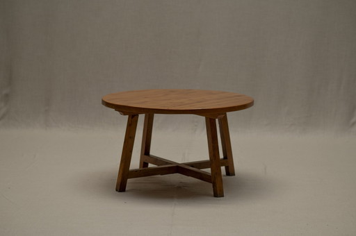 Table de salle à manger française, bois de pin 1960S