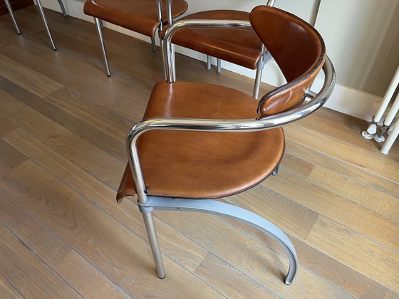 Image 1 of 4X Chaises de salle à manger Arco Vintage Design A Merckx