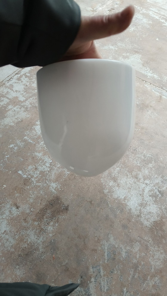 Image 1 of Hamolite 1934 By Frans Hamers Art Deco Opaline Ceiling Lamp