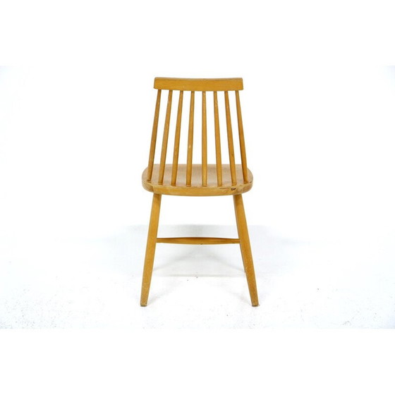 Image 1 of Chaise vintage en bois de chêne "Pinnstol", Suède 1960s