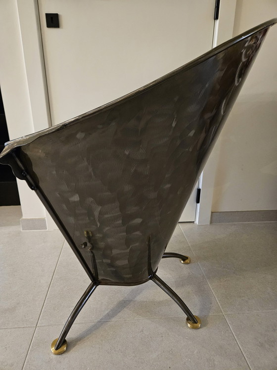 Image 1 of Chaise française vintage au design post-moderne des années 1980