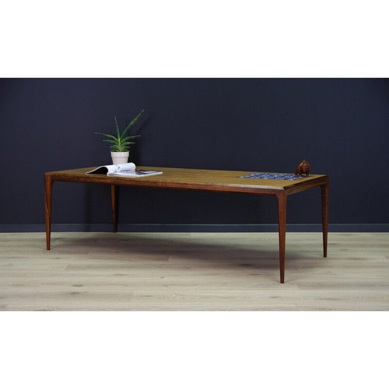 Image 1 of Banc en bois de rose, design danois, années 1960, designer : Johannes Andersen, fabricant : C.F.C. Silkeborg