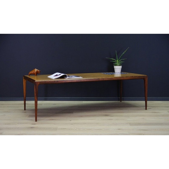 Image 1 of Banc en bois de rose, design danois, années 1960, designer : Johannes Andersen, fabricant : C.F.C. Silkeborg