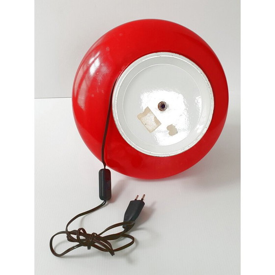 Image 1 of Lampe vintage en verre rouge, 1960