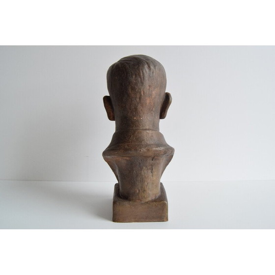 Image 1 of Buste en céramique vintage du docteur Edvard Beneš, années 1950