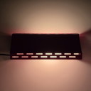 Lampe murale vintage en métal rouge massif ajustable - Dessinée par Gérard Gossé - Belgique, 1980S.