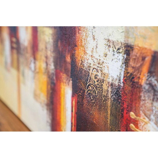 Peinture acrylique vintage sur toile, Italie 2000