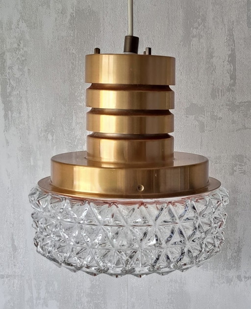 Lampe pendante suédoise en cristal