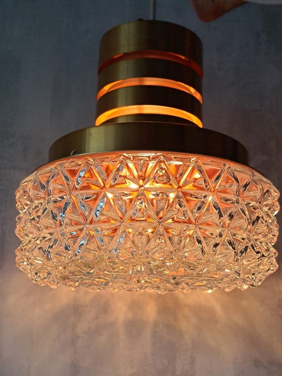 Image 1 of Lampe pendante suédoise en cristal