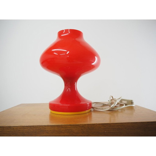 Lampe de table vintage en verre par Stepan Tabery, Tchécoslovaquie 1970