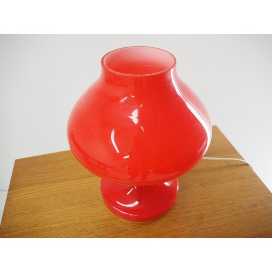 Image 1 of Lampe de table vintage en verre par Stepan Tabery, Tchécoslovaquie 1970