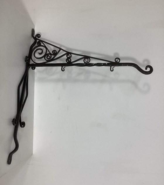 Image 1 of Porte-enseigne Art Nouveau en métal Style Art Nouveau