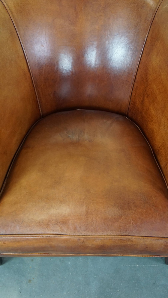 Image 1 of 2 X Fauteuil club en peau de mouton