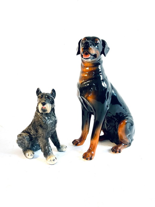 Rottweiler en céramique, Italie, années 60