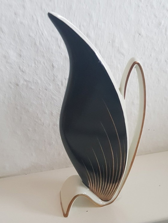 Image 1 of Vase peint à la main par Alka, 1950S