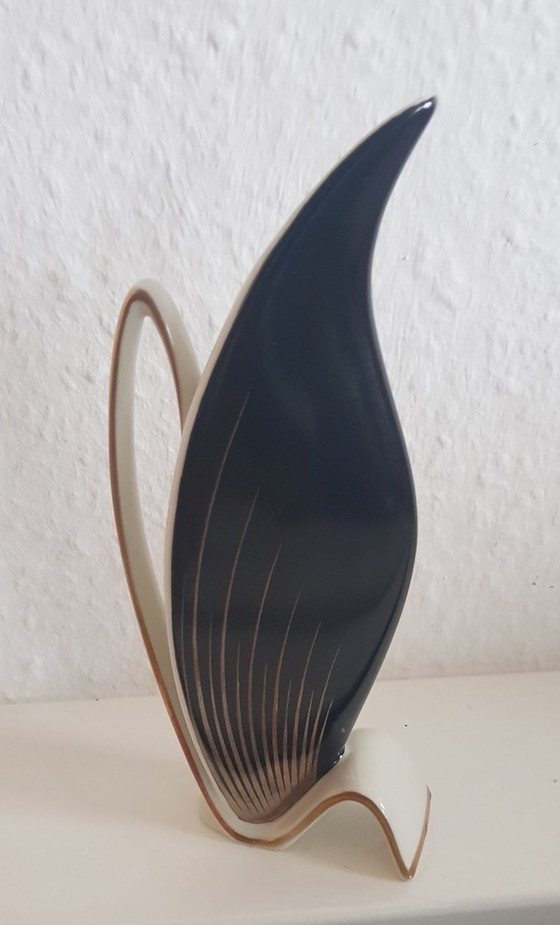 Image 1 of Vase peint à la main par Alka, 1950S