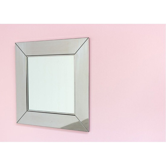 Image 1 of Miroir chromé vintage par Cidue, Italie 1970