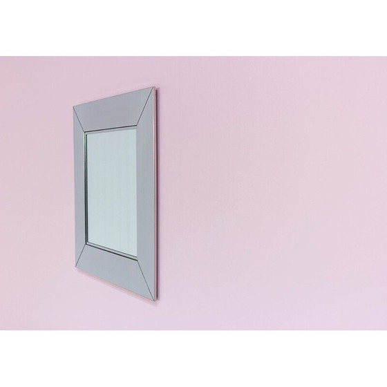 Image 1 of Miroir chromé vintage par Cidue, Italie 1970
