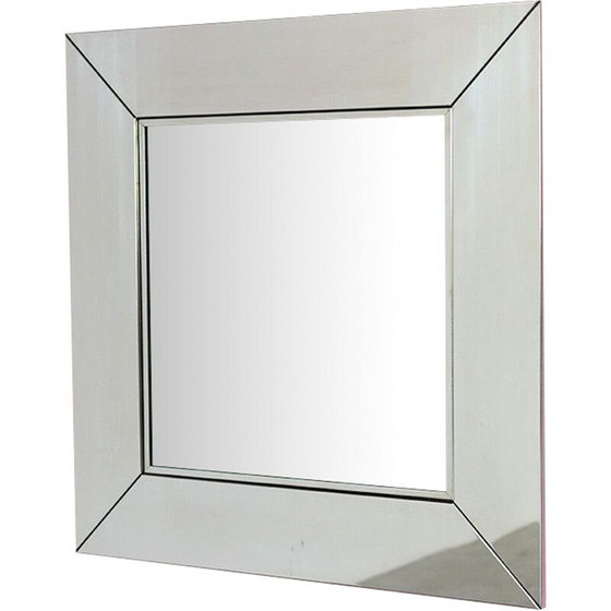 Image 1 of Miroir chromé vintage par Cidue, Italie 1970