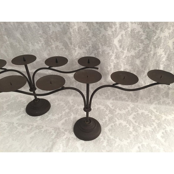 Image 1 of Chandelier vintage en fonte