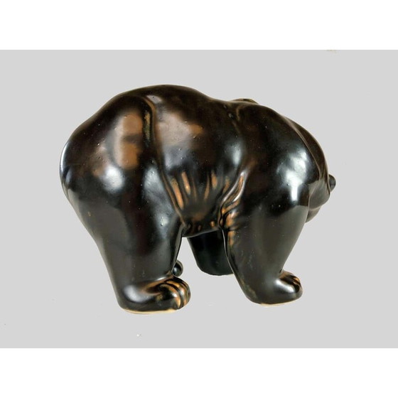 Image 1 of Figurine d'ours vintage danoise par Knud Kyhn pour Royal Copenhagen, années 1950