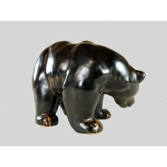 Image 1 of Figurine d'ours vintage danoise par Knud Kyhn pour Royal Copenhagen, années 1950