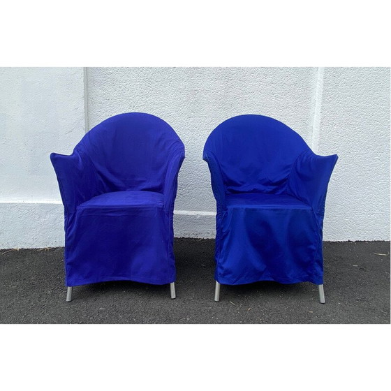 Image 1 of Paire de fauteuils vintage Lord Yo en aluminium et polypropylène par Philippe Starck pour Driade, 1990