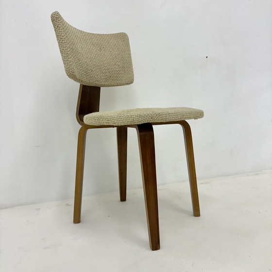 Image 1 of Lot de 4 chaises de salle à manger en contreplaqué Cor Alons, Mid Century Modern Dutch Design , 1960S