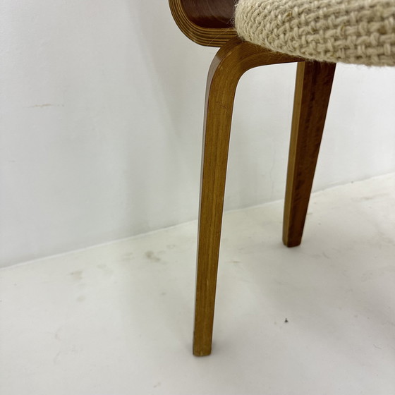 Image 1 of Lot de 4 chaises de salle à manger en contreplaqué Cor Alons, Mid Century Modern Dutch Design , 1960S