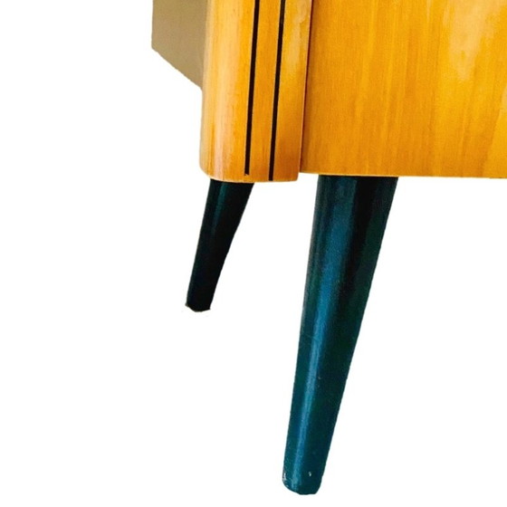 Image 1 of Paire de tables de chevet design danois Mid Century brillantes années 1950