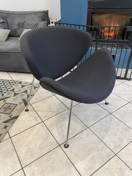 Image 1 of Fauteuil Orange Slice 437 De Pierre Paulin Pour Artifort Gris 1980
