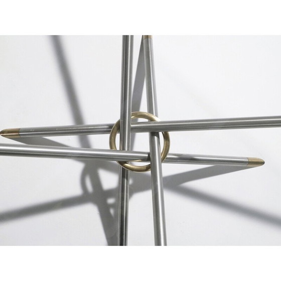 Image 1 of Table basse vintage en bronze et laiton, 1970