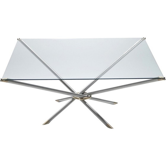 Image 1 of Table basse vintage en bronze et laiton, 1970