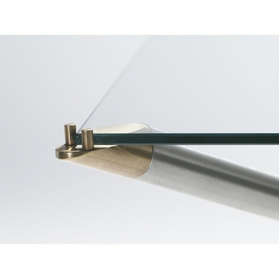 Image 1 of Table basse vintage en bronze et laiton, 1970