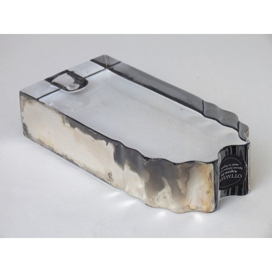 Image 1 of Bougeoir vintage Ottaviani en argent 925 et cristal, Italie 1980
