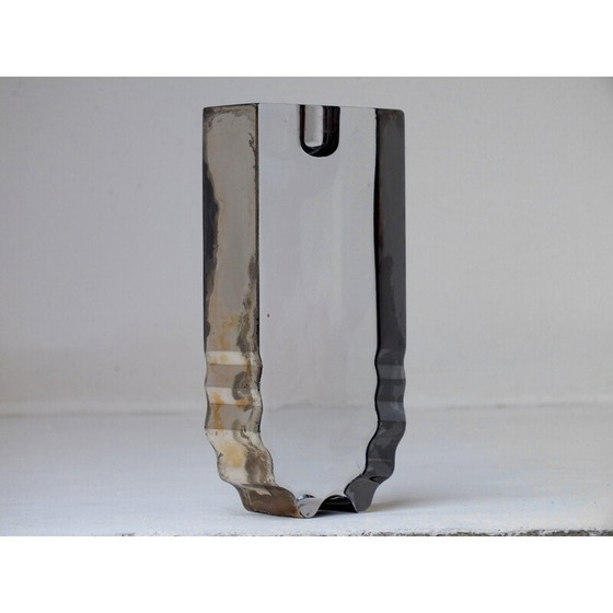 Image 1 of Bougeoir vintage Ottaviani en argent 925 et cristal, Italie 1980