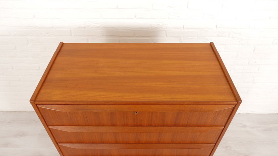 Image 1 of Commode danoise vintage | Teck | 6 tiroirs | 108 Cm