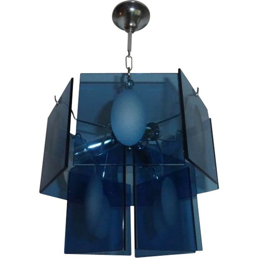 Lampe suspendue vintage par Gino Visotsi Murano