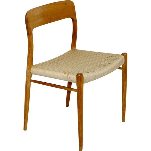 Chaise vintage "model 75" par Niels o Møller pour Jl Møller, 1960