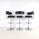 3 tabourets de bar Börje Johanson avec dossier