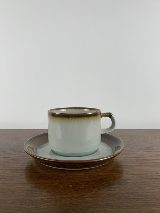 Image 1 of Lot de 8 tasses avec leurs soucoupes de la marque danoise DESIRÉE