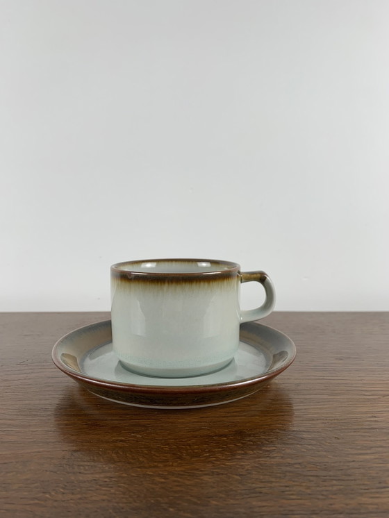 Image 1 of Lot de 8 tasses avec leurs soucoupes de la marque danoise DESIRÉE